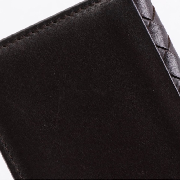 BOTTEGA VENETA INTRECCIATO CARD CASE- Dark Brown - Picture 5 of 10